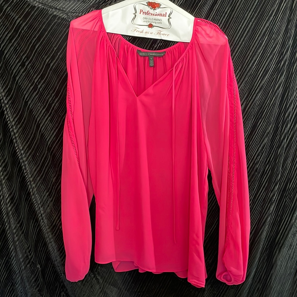 Beautiful flow WHBM Flowing top. Pink Size 14